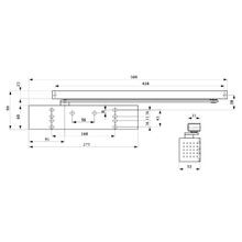 Dorma TS92B EN1-4 Door Closer Pull Side Fire Rated with Arm 42020201 gallery detail image