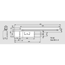Dorma TS92G EN1-4 Door Closer Push Side with Arm Fire Rated 42030201 gallery detail image