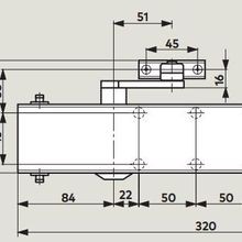 Dorma TS73EMF EN6 Door Closer Electro Magnetic Hold Open Body Only 53070101 gallery detail image
