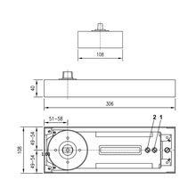 Dorma BTS84 EN2 Floor Spring Non Hold Open for Single & Double Action Doors 81125002 gallery detail image