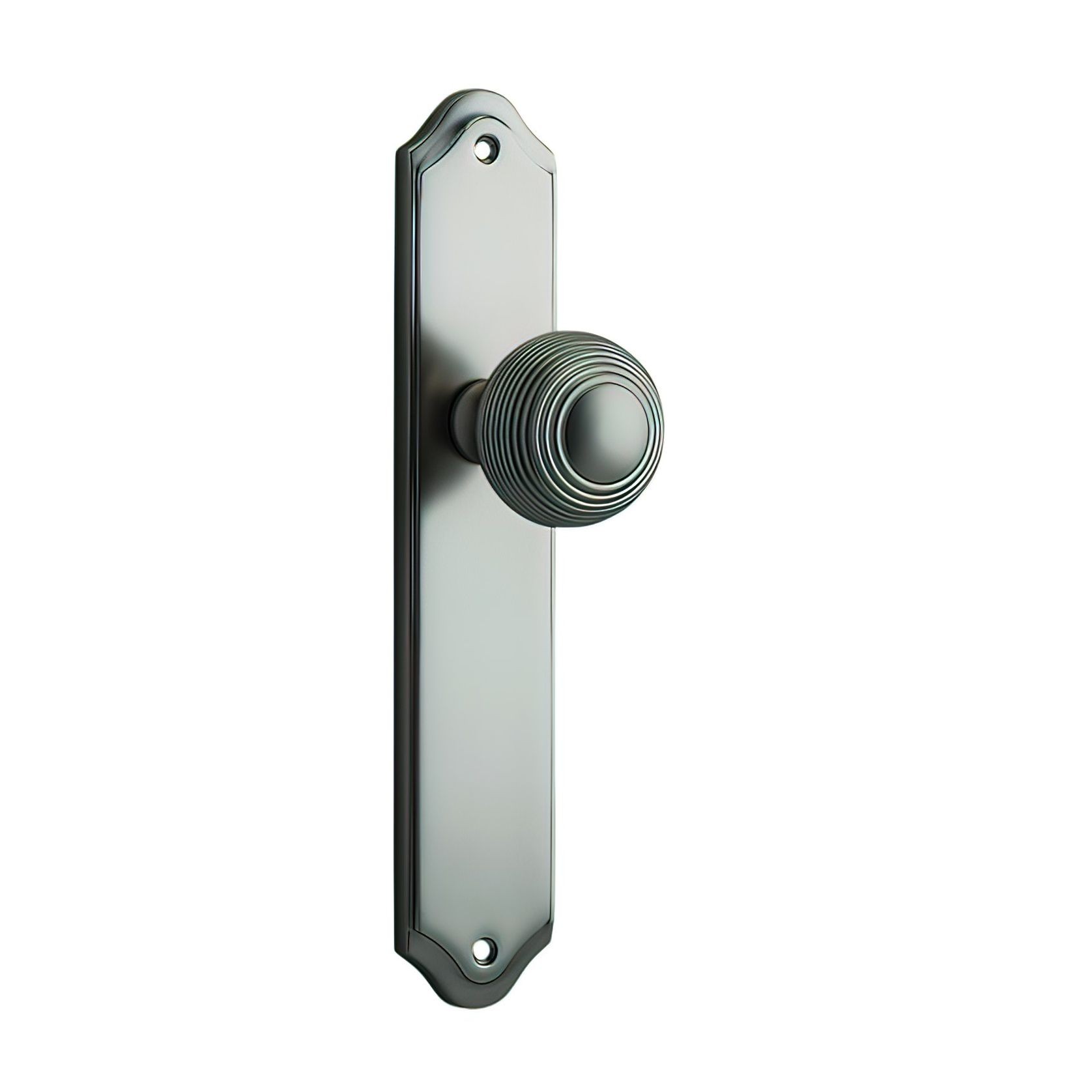 Iver Guildford Door Knob on Shouldered Backplate Satin Nickel - Customise to your needs gallery detail image
