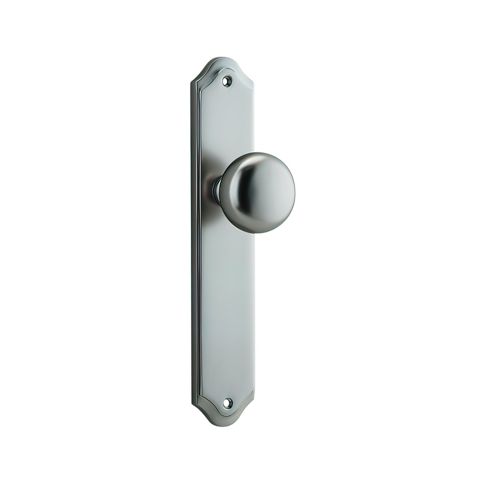 Iver Cambridge Door Knob on Shouldered Backplate Satin Nickel - Customise to your needs gallery detail image