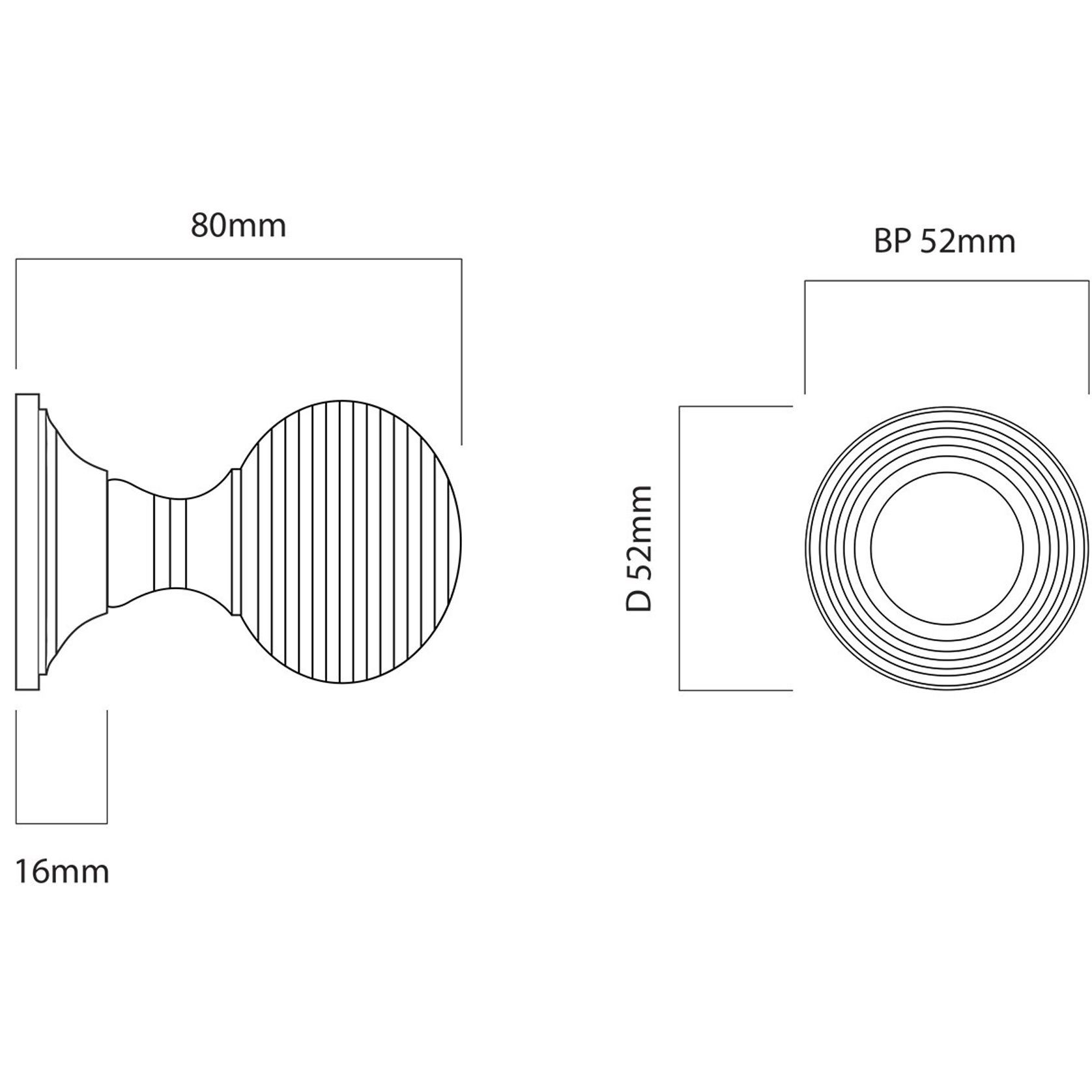 Iver Guildford Door Knob on Round Rose gallery detail image