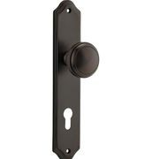 Iver Paddington Door Knob on Shouldered Backplate Signature Brass gallery detail image