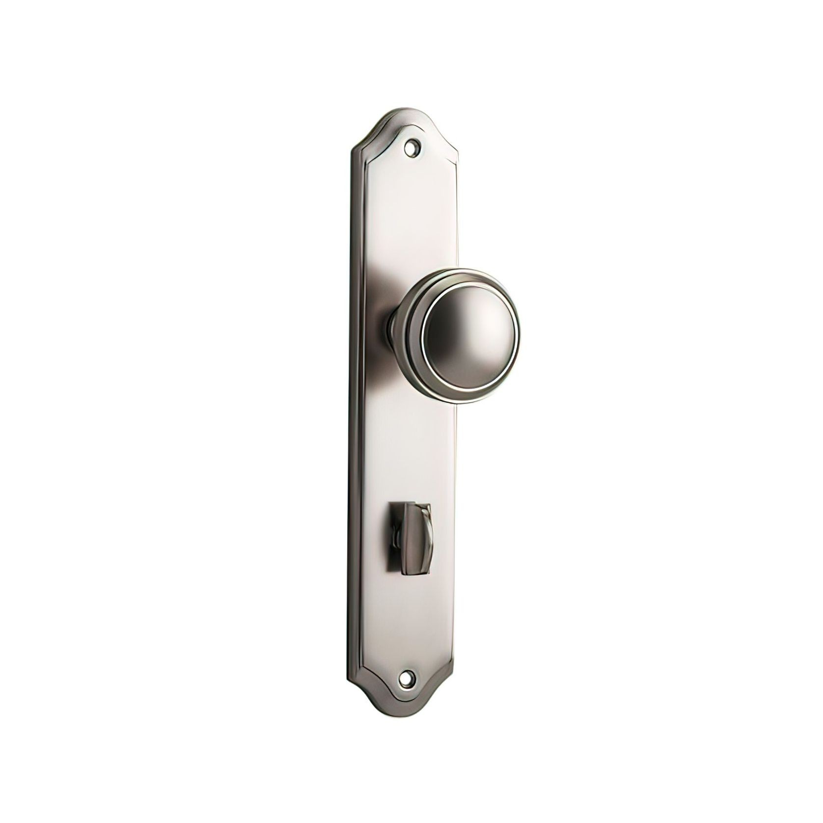 Iver Paddington Door Knob on Shouldered Backplate Satin Nickel - Customise to your needs gallery detail image