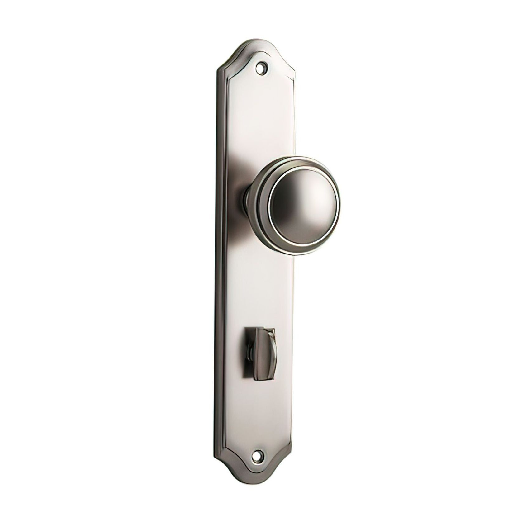 Iver Paddington Door Knob on Shouldered Backplate Satin Nickel - Customise to your needs gallery detail image