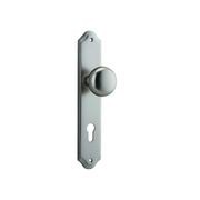 Iver Cambridge Door Knob on Shouldered Backplate Satin Nickel - Customise to your needs gallery detail image
