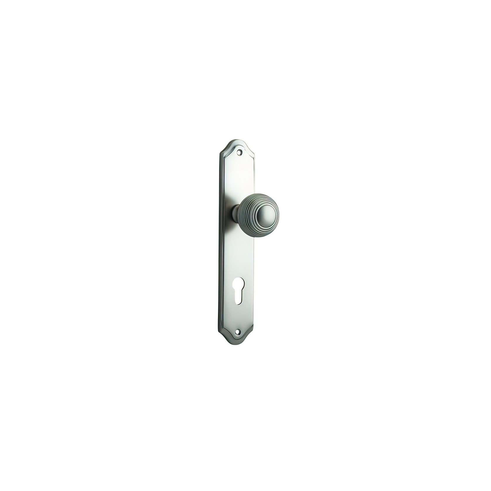 Iver Guildford Door Knob on Shouldered Backplate Satin Nickel - Customise to your needs gallery detail image