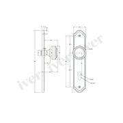 Iver Paddington Door Knob on Shouldered Backplate Satin Nickel - Customise to your needs gallery detail image