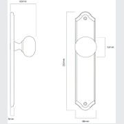 Iver Cambridge Door Knob on Shouldered Backplate Satin Nickel - Customise to your needs gallery detail image