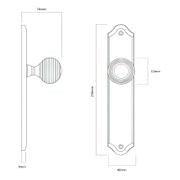 Iver Guildford Door Knob on Shouldered Backplate Satin Nickel - Customise to your needs gallery detail image