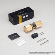 Buster and Punch Cross-Knurl Door Knob on Round Rose gallery detail image