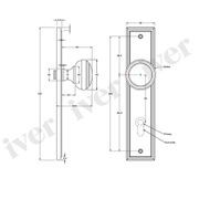 Iver Paddington Door Knob Stepped Backplate Euro Chrome Plated 11838E85 - Customise to your needs gallery detail image