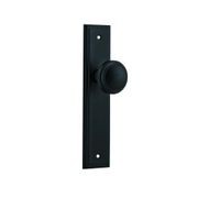 Iver Paddington Door Knob Stepped Backplate Latch Matt Black 12838 - Customise to your needs gallery detail image