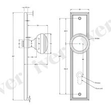 Iver Paddington Door Lever Handle gallery detail image