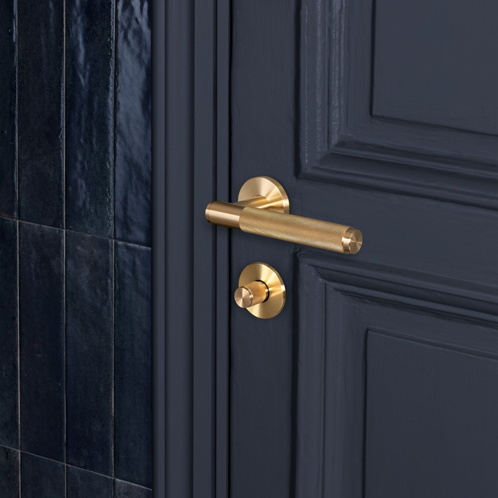 Cross Door Handle Set - Privacy | Buster + Punch gallery detail image