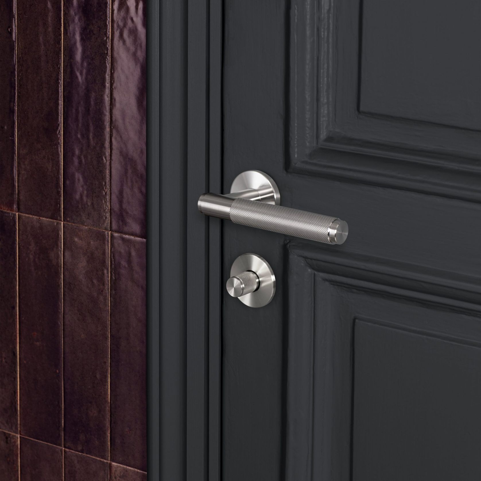 Cross Door Handle Set - Sprung | Buster + Punch gallery detail image