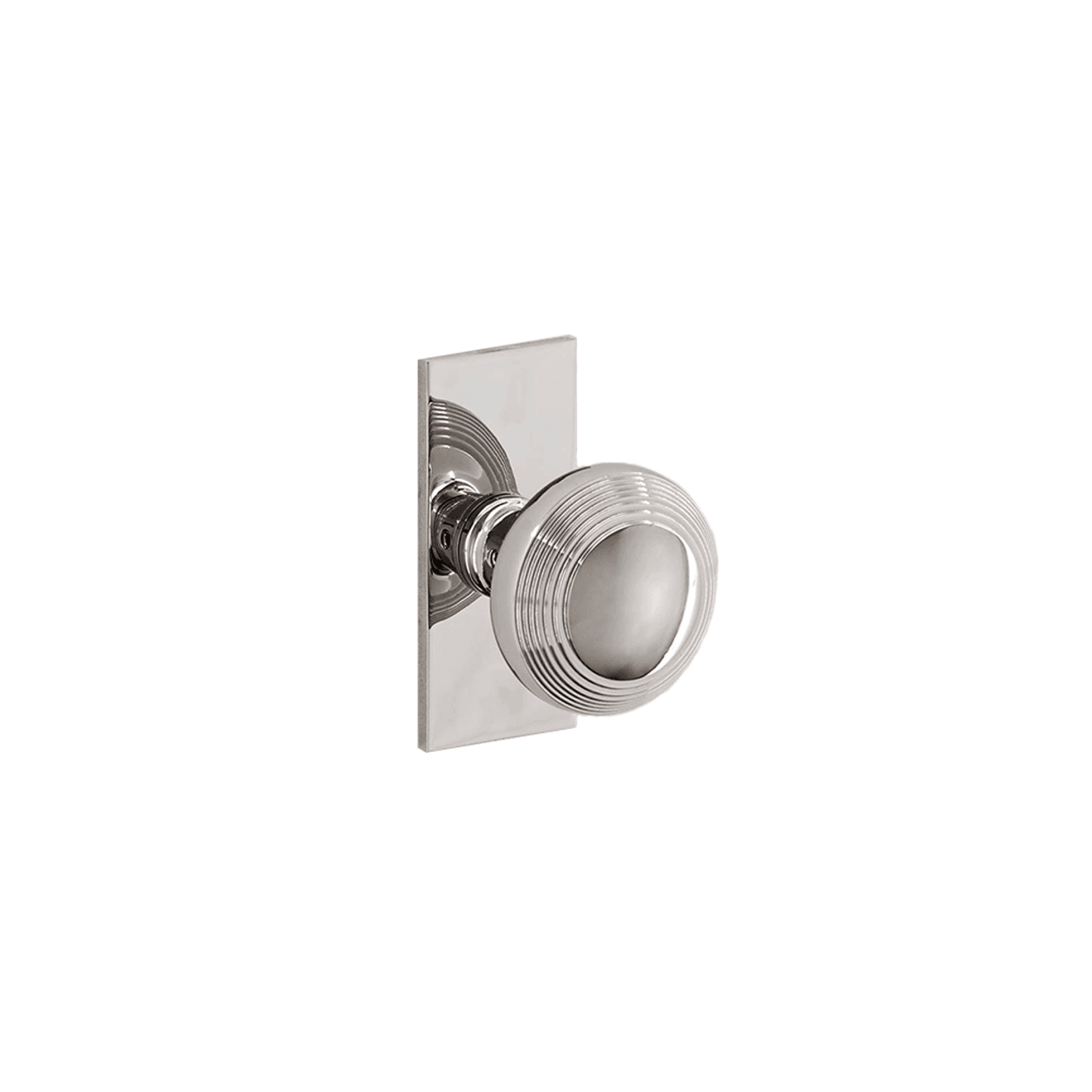 Corston Poplar Short Plate Door Knob gallery detail image
