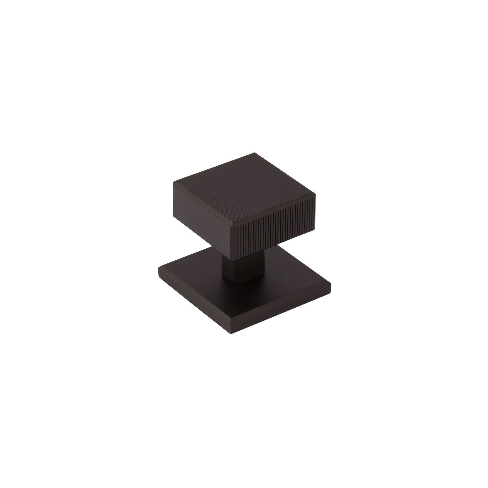 Armac Martin - Digbeth Square Cabinet Knob with Plate gallery detail image