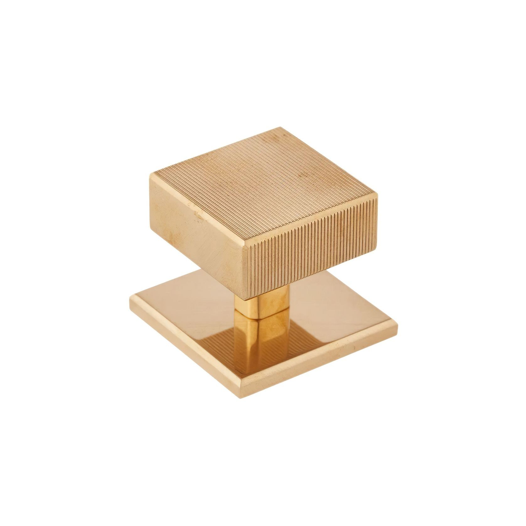 Armac Martin - Digbeth Square Cabinet Knob with Plate gallery detail image