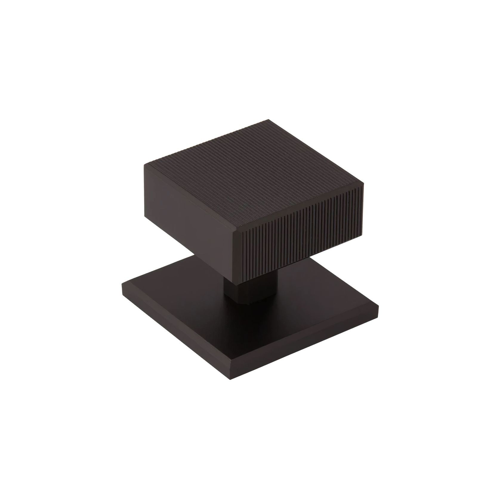 Armac Martin - Digbeth Square Cabinet Knob with Plate gallery detail image