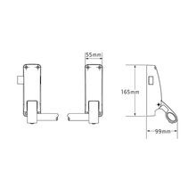Briton Door Lock Pack Panic Latch Knob LPED009 gallery detail image