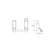 Briton Door Lock Pack Panic Latch Knob LPED009 gallery detail image