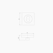 Square Turn Snib B1003MBLK gallery detail image