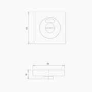 Square Emergency Release Indicating B1004MBLK gallery detail image