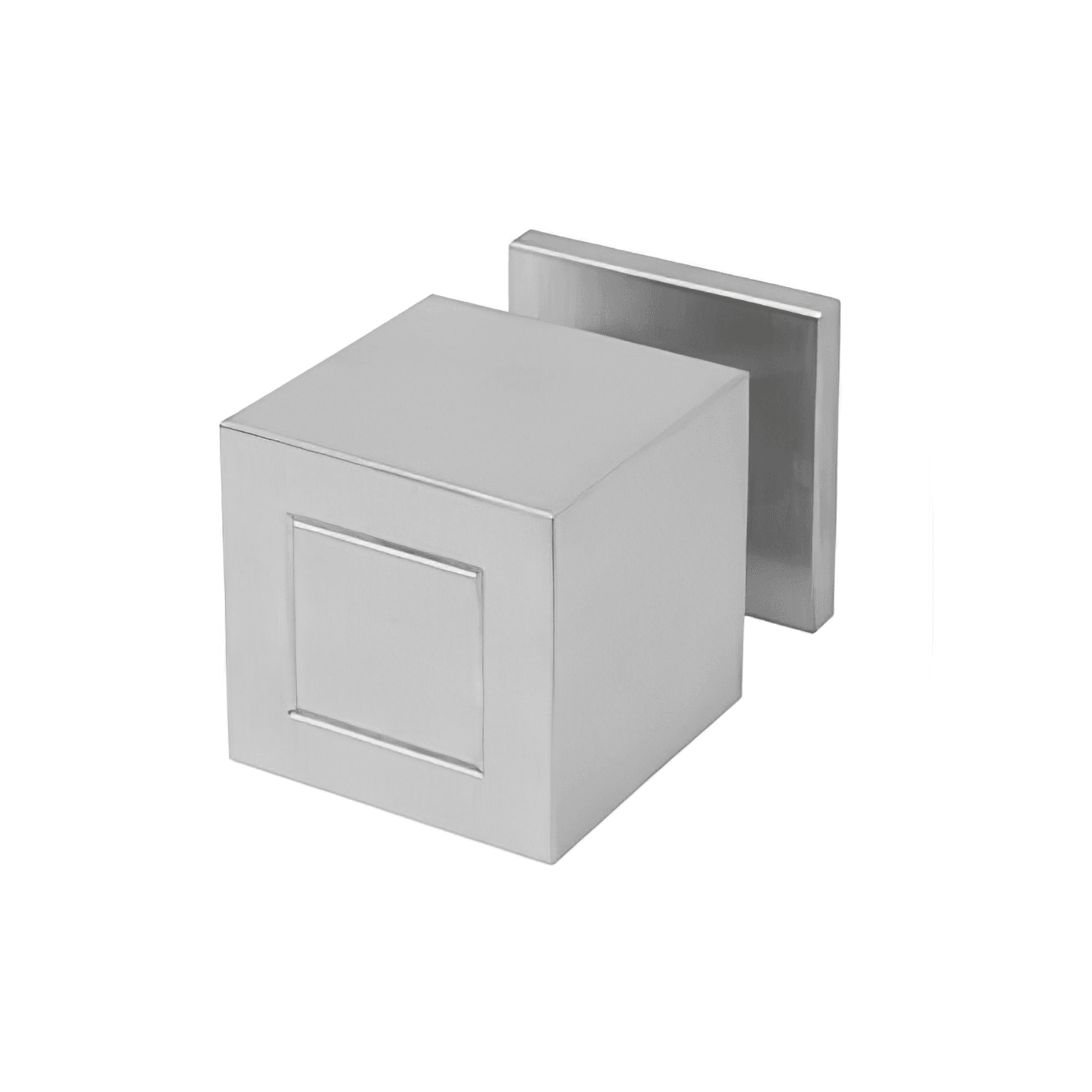 Formani SQUARE Solid Unsprung Knob on Rose gallery detail image