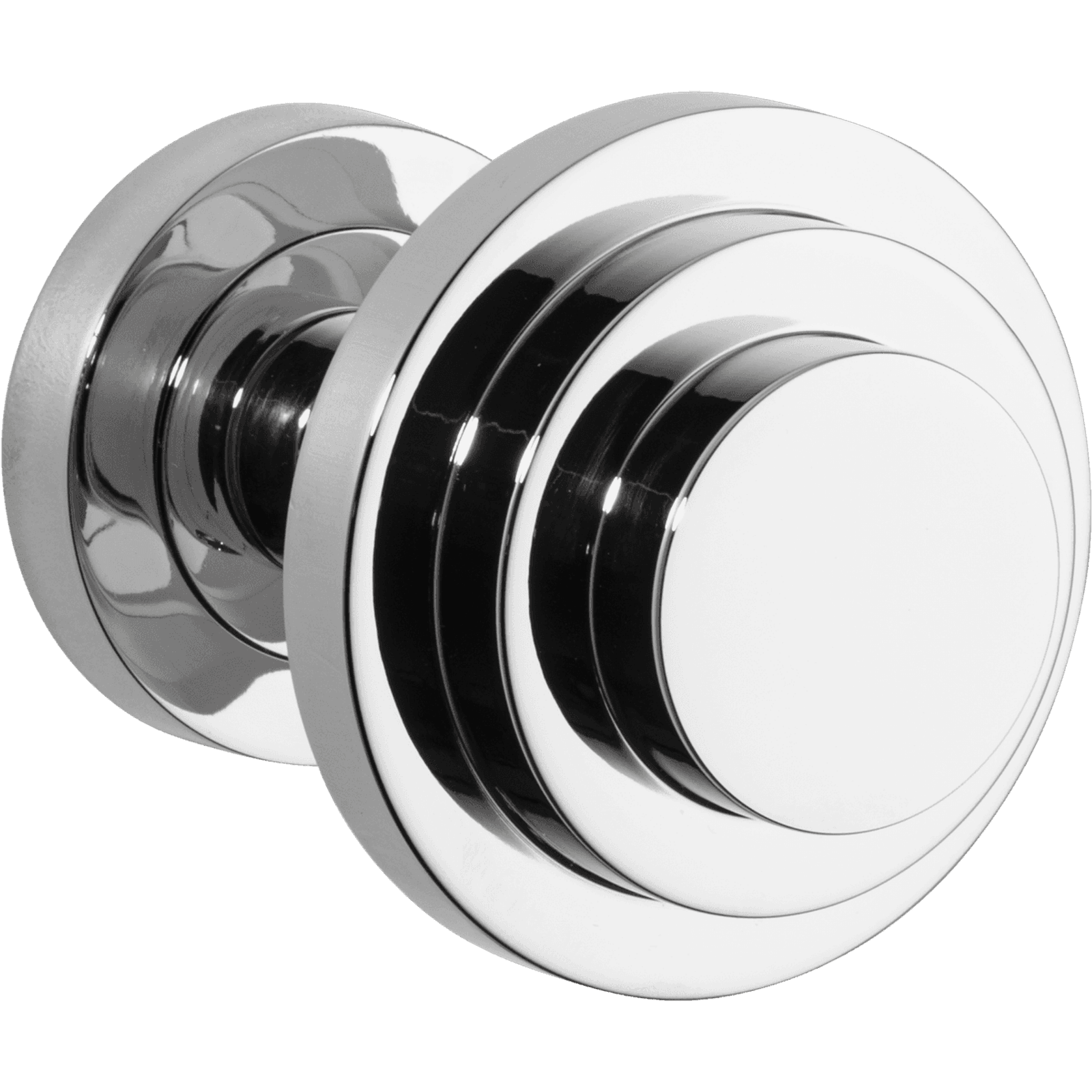 Zzzigurat Door Knob on Rose Round gallery detail image