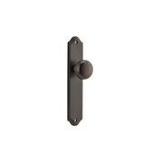 Iver Cambridge Door Knob on Shouldered Backplate Signature Brass gallery detail image