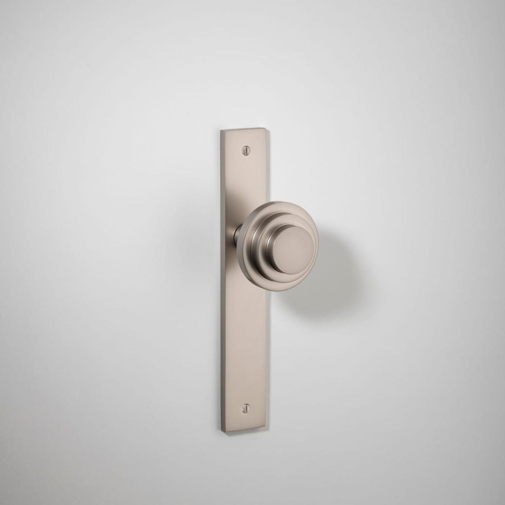 Zzzigurat Door Knob - Rectangular Backplate gallery detail image