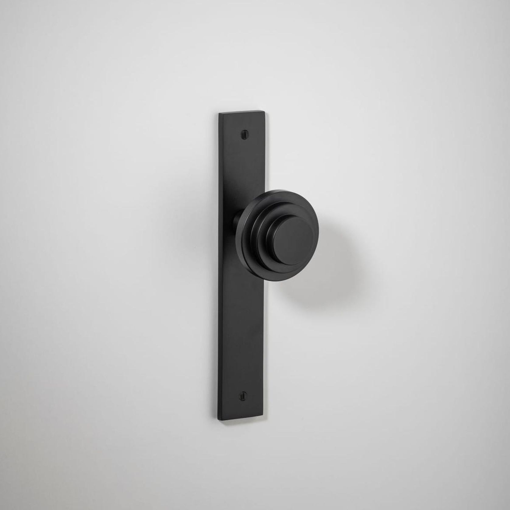 Zzzigurat Door Knob - Rectangular Backplate gallery detail image