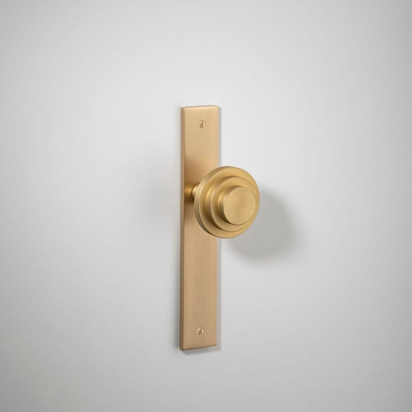 Zzzigurat Door Knob - Rectangular Backplate gallery detail image