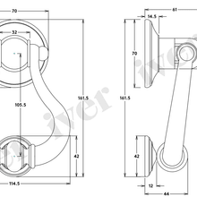 Iver Sarlat Door Knocker Brushed Brass 137mm x 115mm 4503 gallery detail image