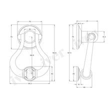 Iver Sarlat Door Knocker 137mm x 115mm Chrome Plate 9394 gallery detail image