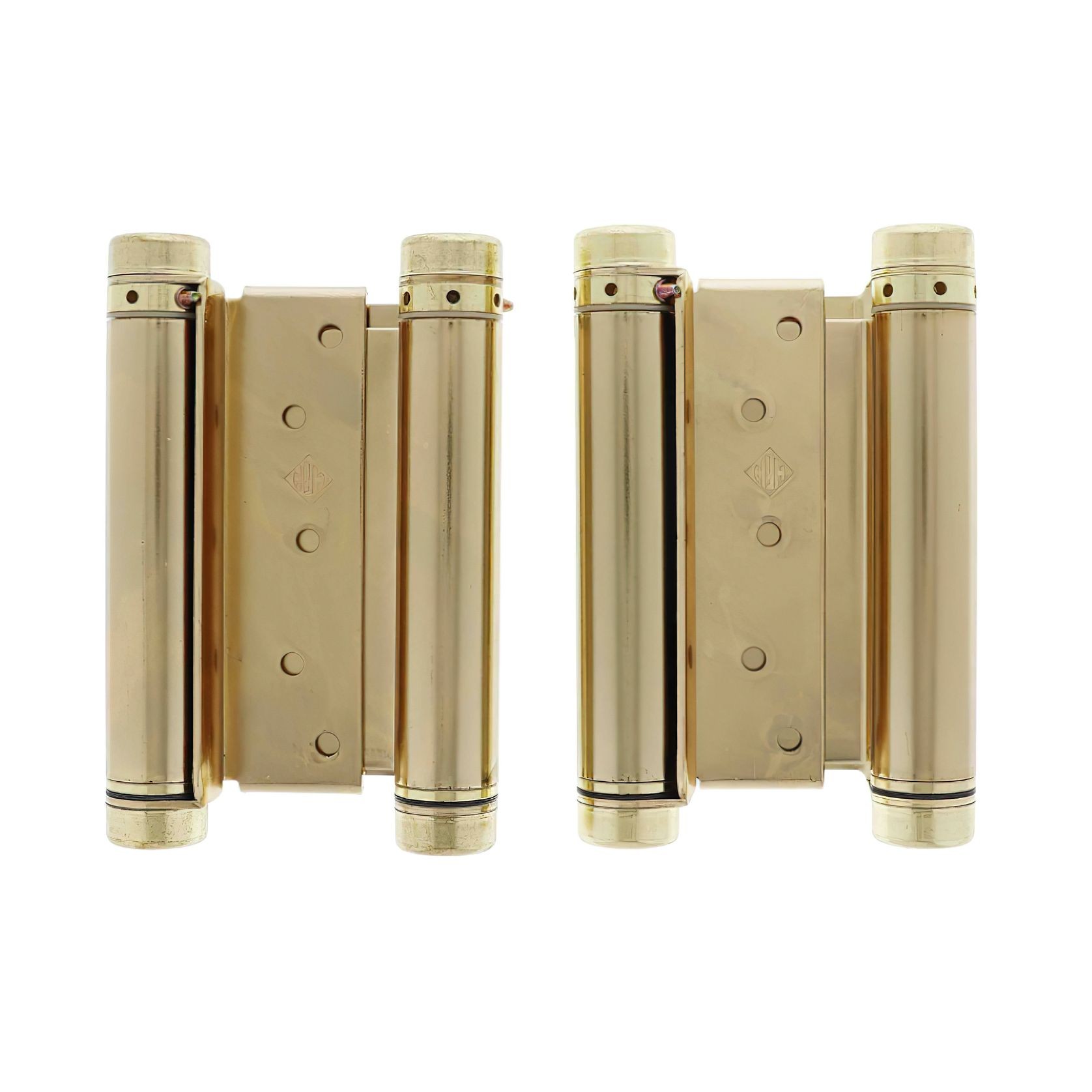 HFH Double Action Spring Door Hinge 150mm Polished Brass 4150-155 gallery detail image