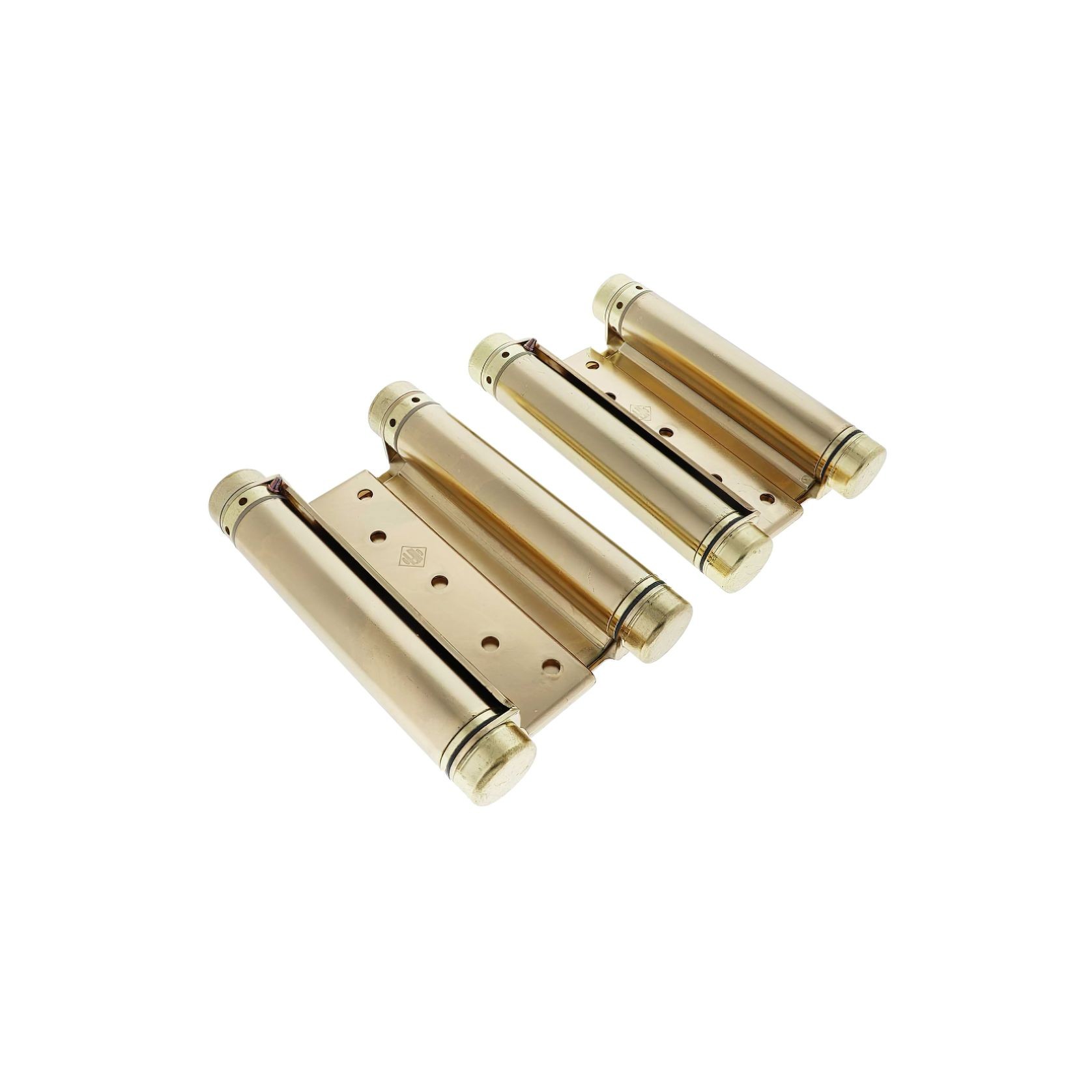 HFH Double Action Spring Door Hinge 150mm Polished Brass 4150-155 gallery detail image