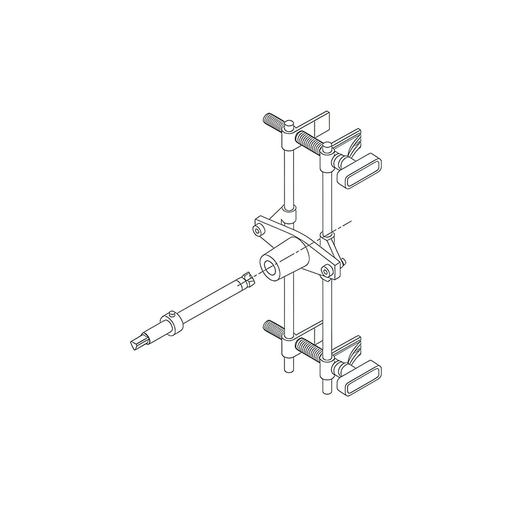 Hafele DBB Lock Morticer Jig and Fittings with 3 Cutters 001.67.700 gallery detail image