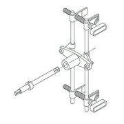 Hafele DBB Lock Morticer Jig and Fittings with 3 Cutters 001.67.700 gallery detail image