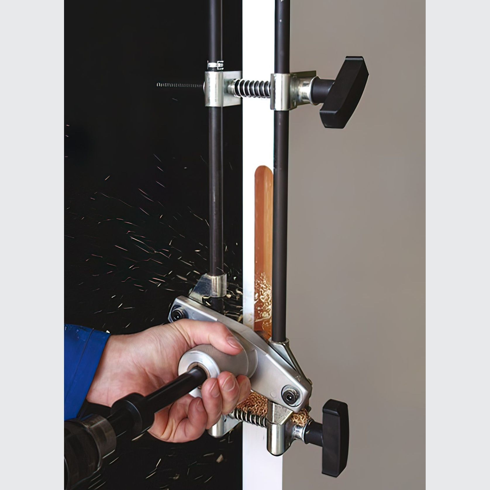 Hafele DBB Lock Morticer Jig and Fittings with 3 Cutters 001.67.700 gallery detail image