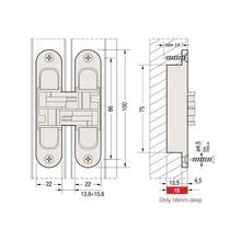 Bellevue Ceam 3D Invisible Concealed Door Hinge BAC1129 gallery detail image