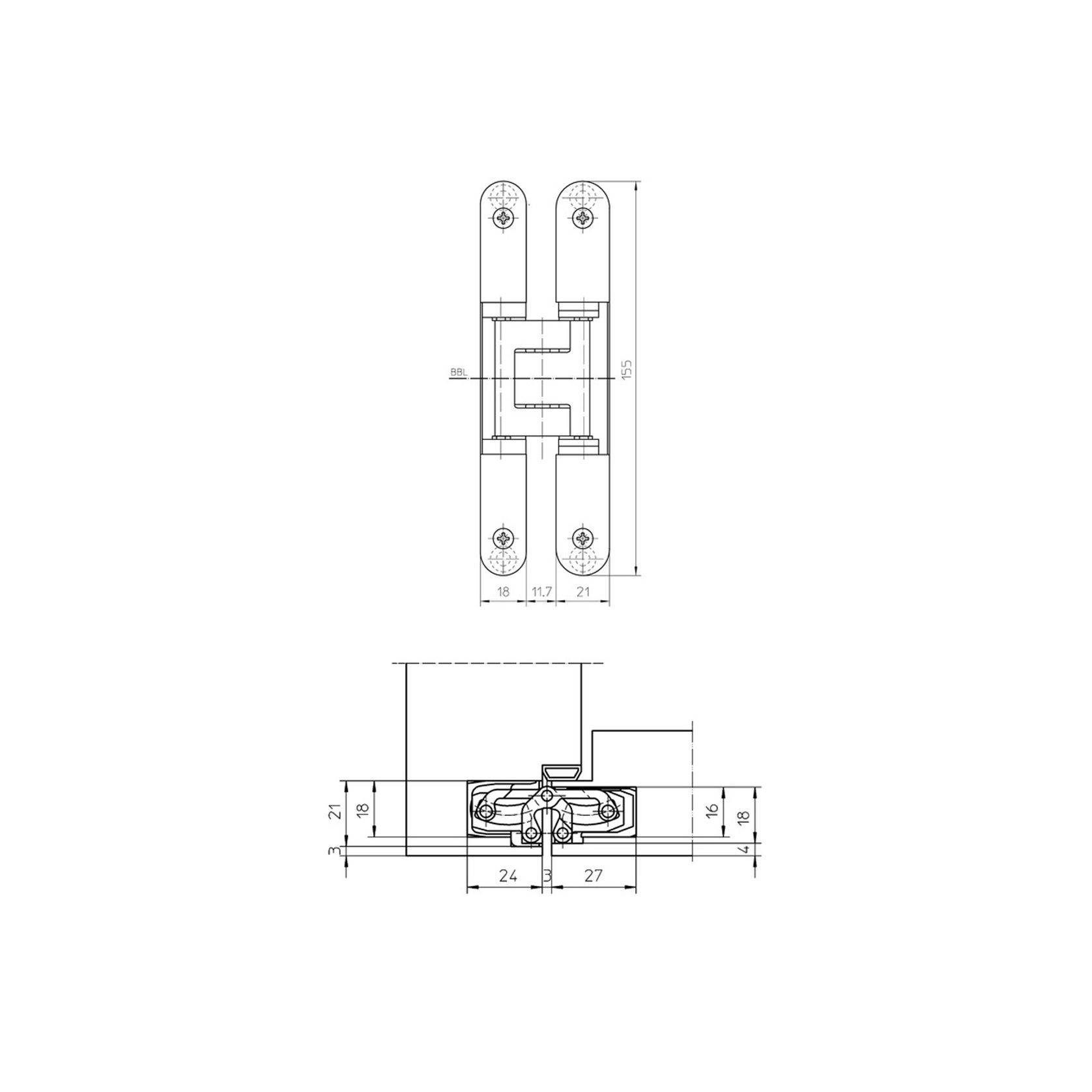 Halliday & Baillie Tectus Concealed Hinge gallery detail image