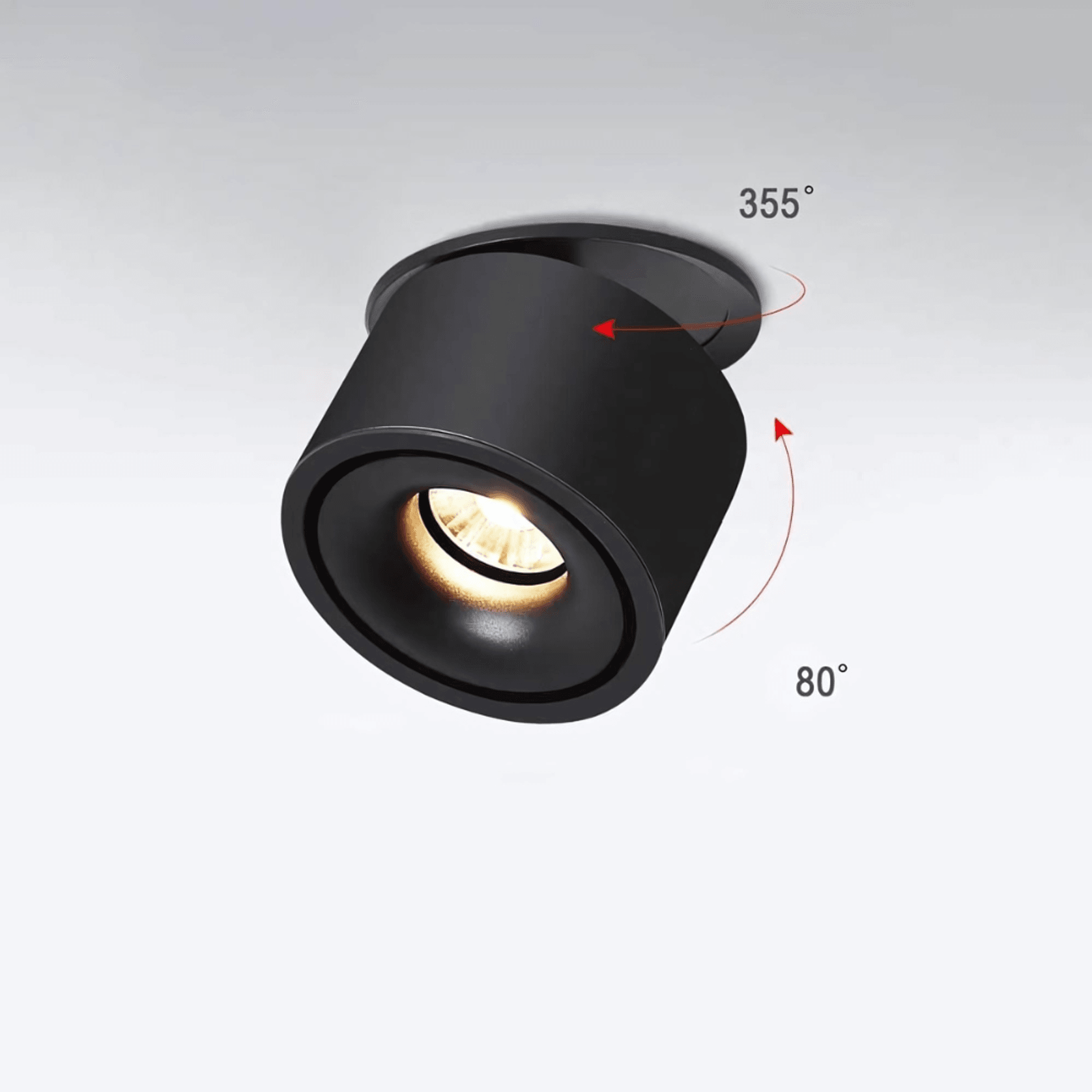 gimbal downlight, black