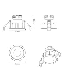 Dark Round Recessed Downlight gallery detail image