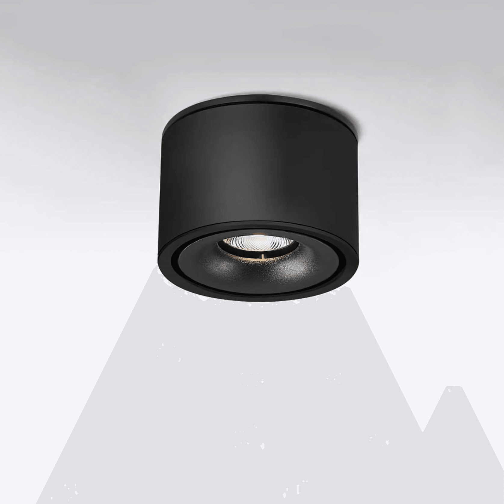 black gimbal downlight