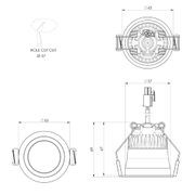 ZELA décor Fixed 1 Downlight gallery detail image