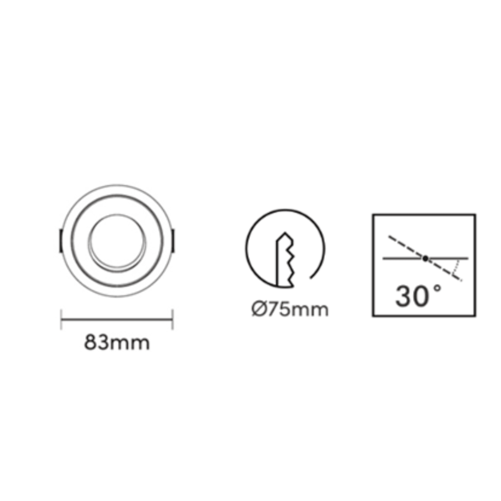 Pristo Downlight gallery detail image