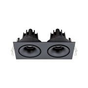 Cevon Dark Art Tilt/Rotate - 2x 11W Double Downlight gallery detail image